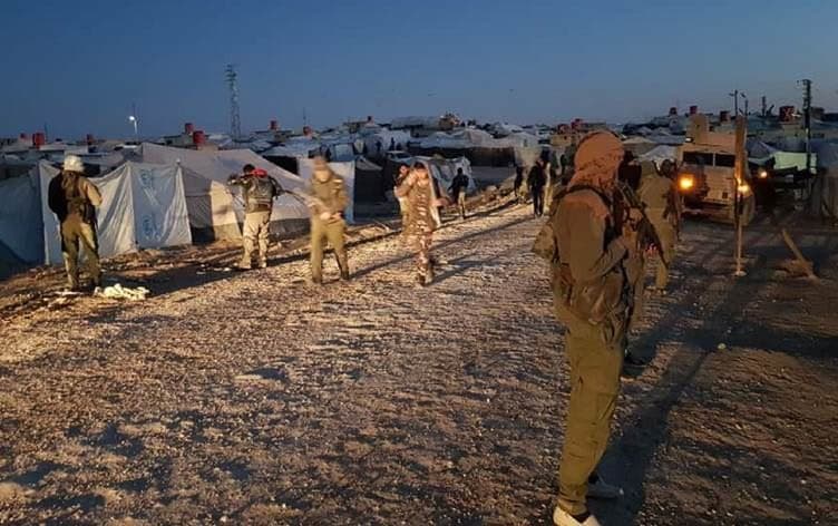 Al-Hol camp at dawn on March 28, 2021. File photo: Hawar News Agency