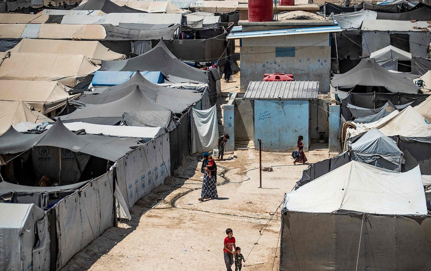 Al-Hol camp in northeast Syria (Rojava). File photo: AFP 