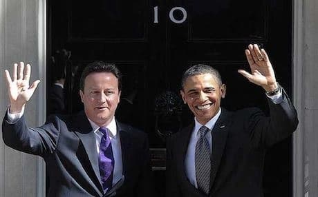  US President Barack Obama and British Prime Minister David Cameron. Photo: AFP