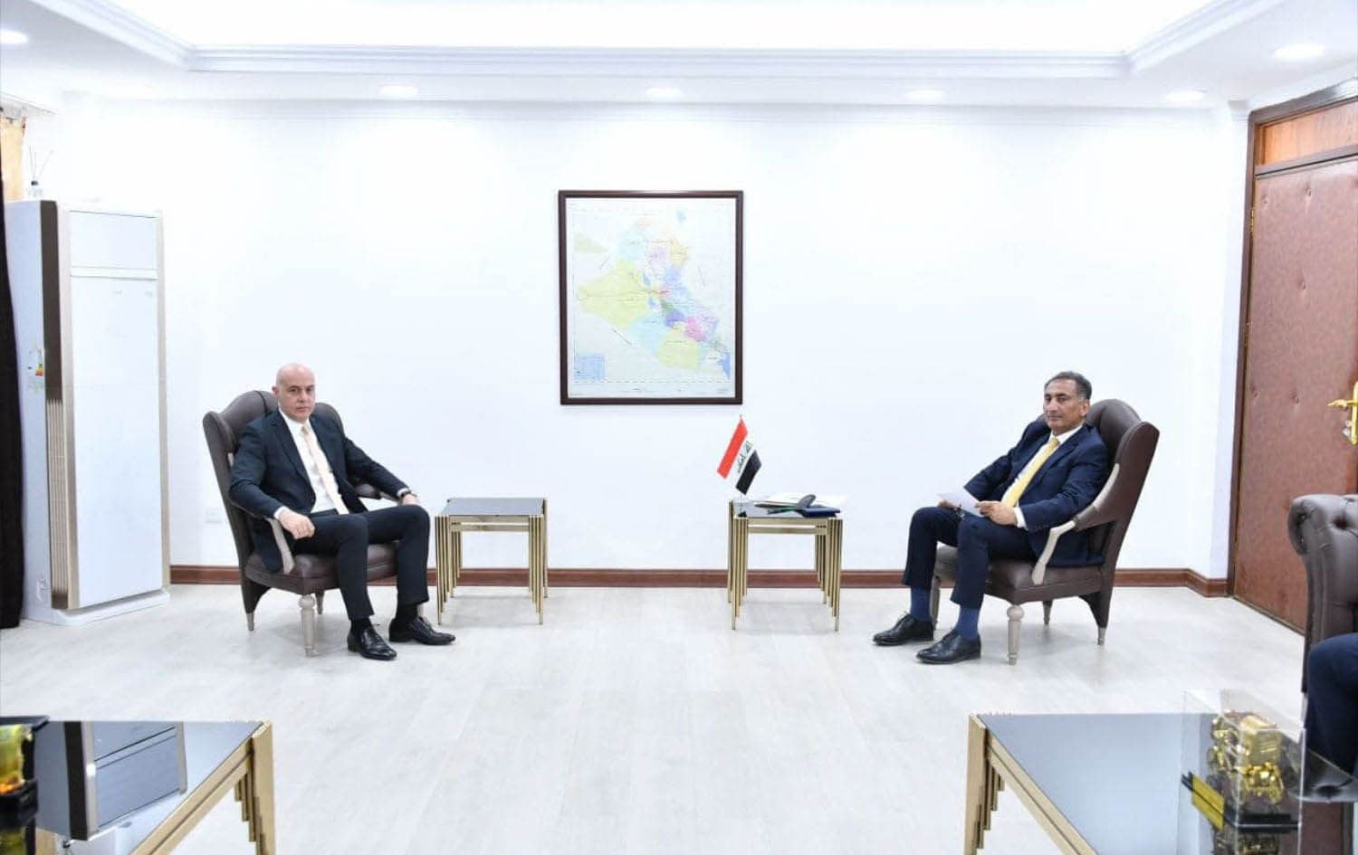 Iraq’s Ministry of Foreign Affairs summoned Ali Riza Guney on April 19, 2022. Photo: Iraqi Ministry of Foreign Affairs/Facebook