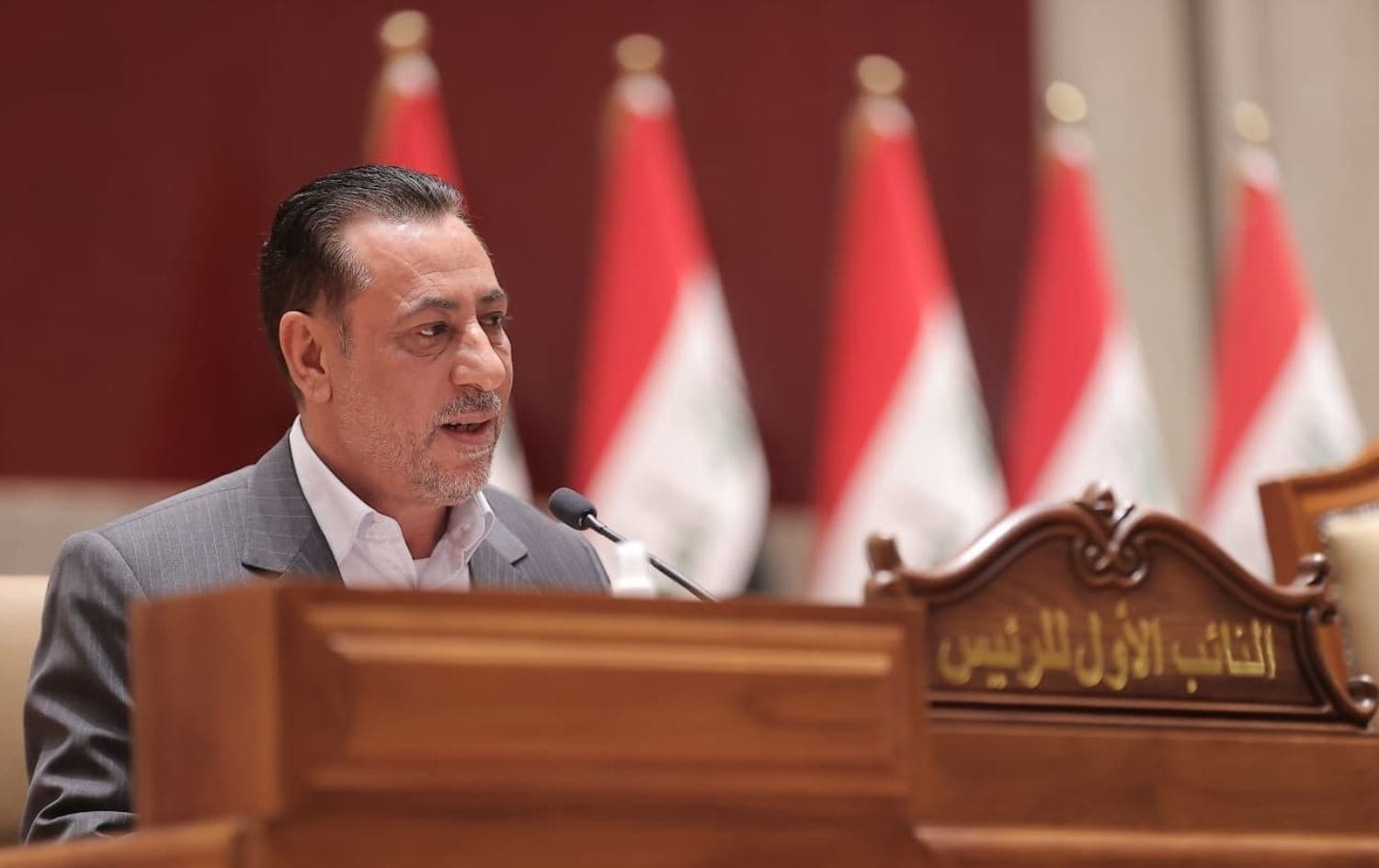 Iraq’s First Deputy Speaker of Parliament Hakim al-Zamili. Photo: Iraqi News Agency (INA)