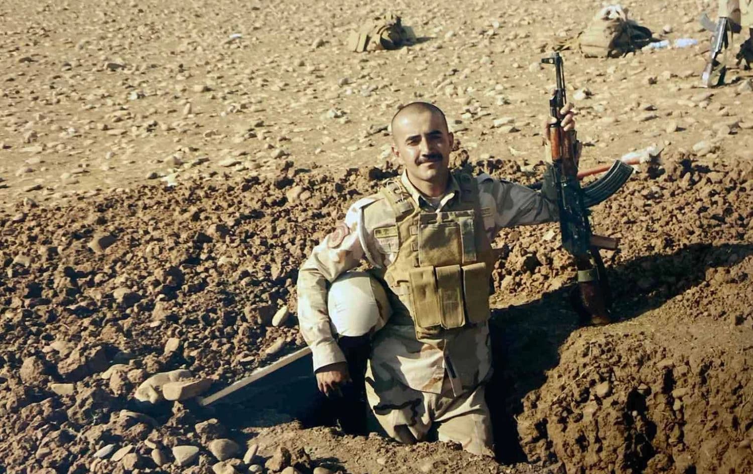 Eldad Apraim Yaldakhaei, the Assyrian Christian graduate from Zakho Military Academy. Photo: Submitted
