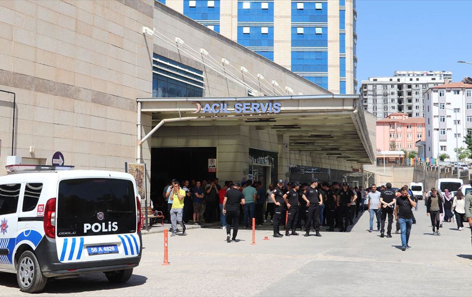 The hospital in Siirt province where the two soldiers received treatment on May 31, 2022. Photo: AA
