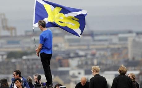 According to a recent poll, 51 percent are ready to vote “yes” in Scotland’s independence referendum on Thursday. Photo: AFP.