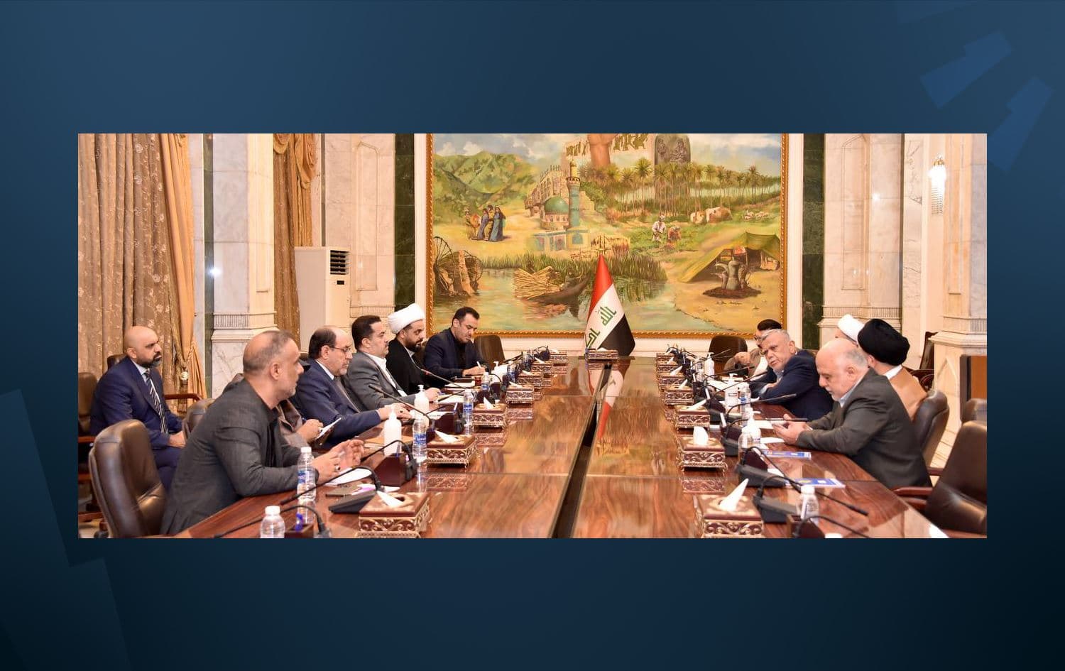 The Coordination Framework in its regular meeting on June 4, 2022. Photo: Afaq TV