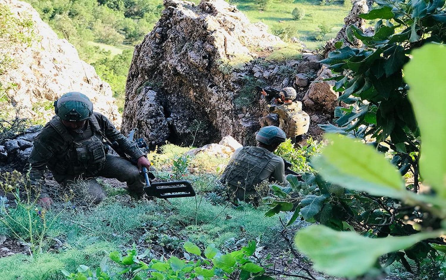 Turkish soldiers in the mountains of the Kurdistan Region. File photo: Turkish defense ministry
