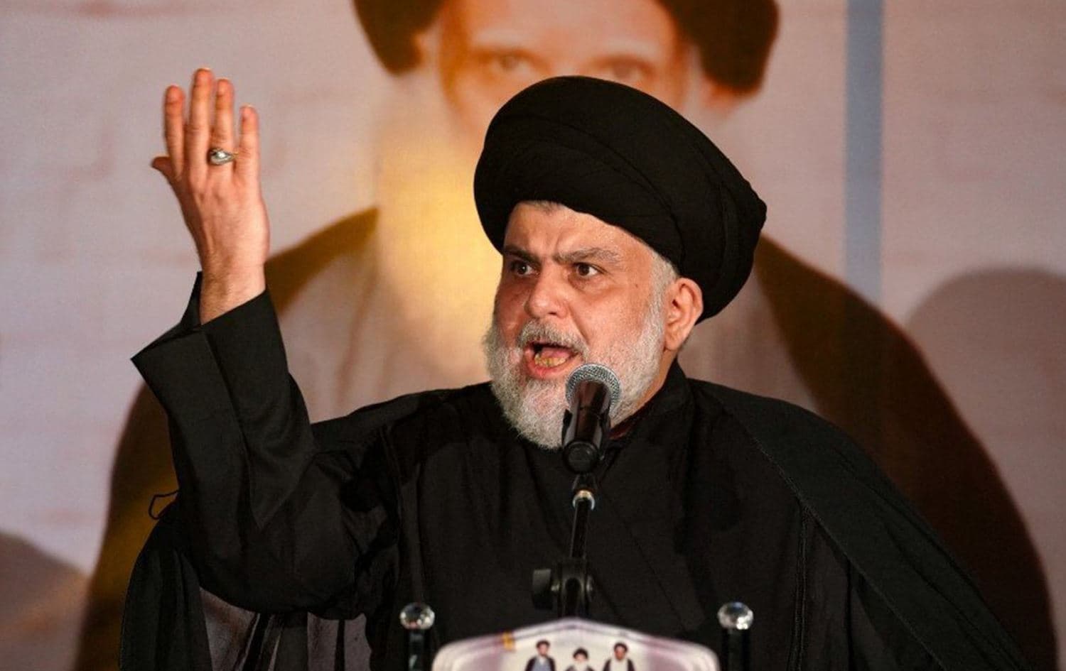 Shiite Cleric Muqtada al-Sadr in Najaf on June 3, 2022. Photo: AFP