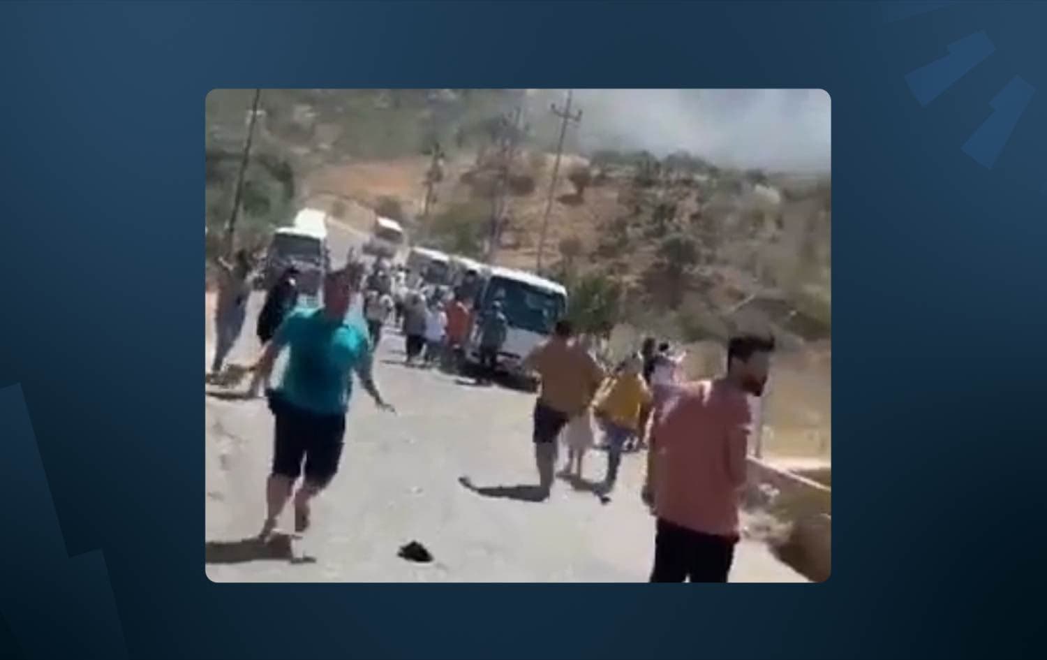 Topbarana gundê Perexê li Zaxo ji aliyê Tirkiyê ve. Grafîk: Rûdaw
