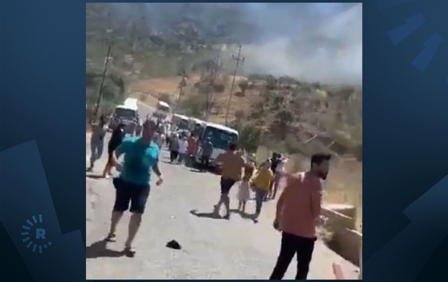 Bombardment in touristic site in Zakho, Duhok, on July 20, 2022. Photo: Submitted