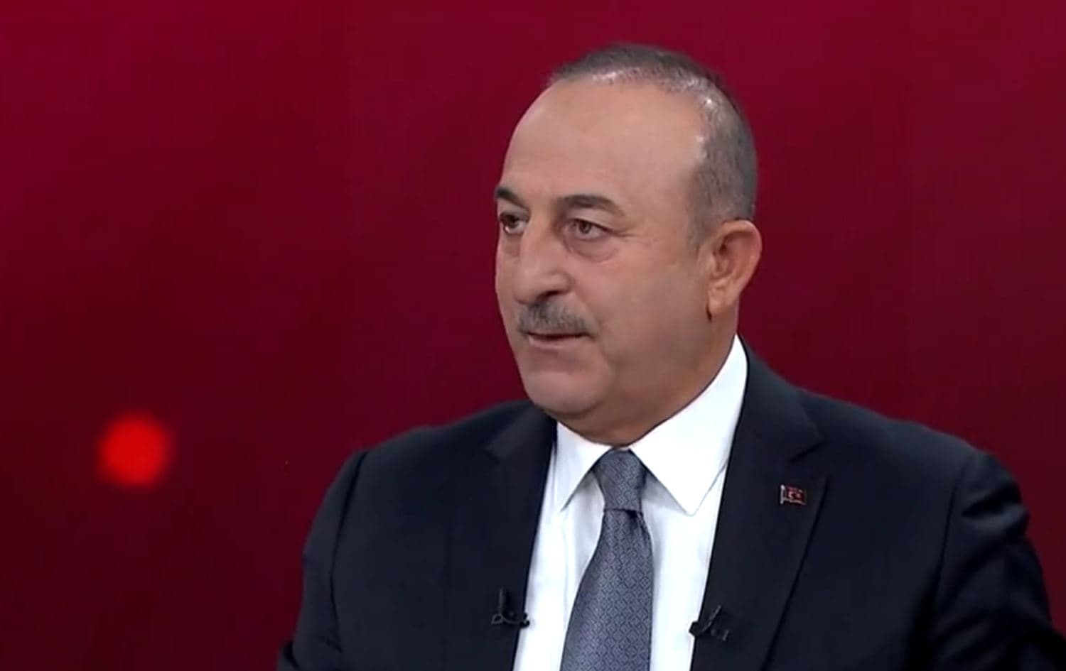 Turkish Foreign Minister Mevlut Cavusoglu speaking to TRT Haber on July 21, 2022. Photo: Screenshot/TRT Haber 