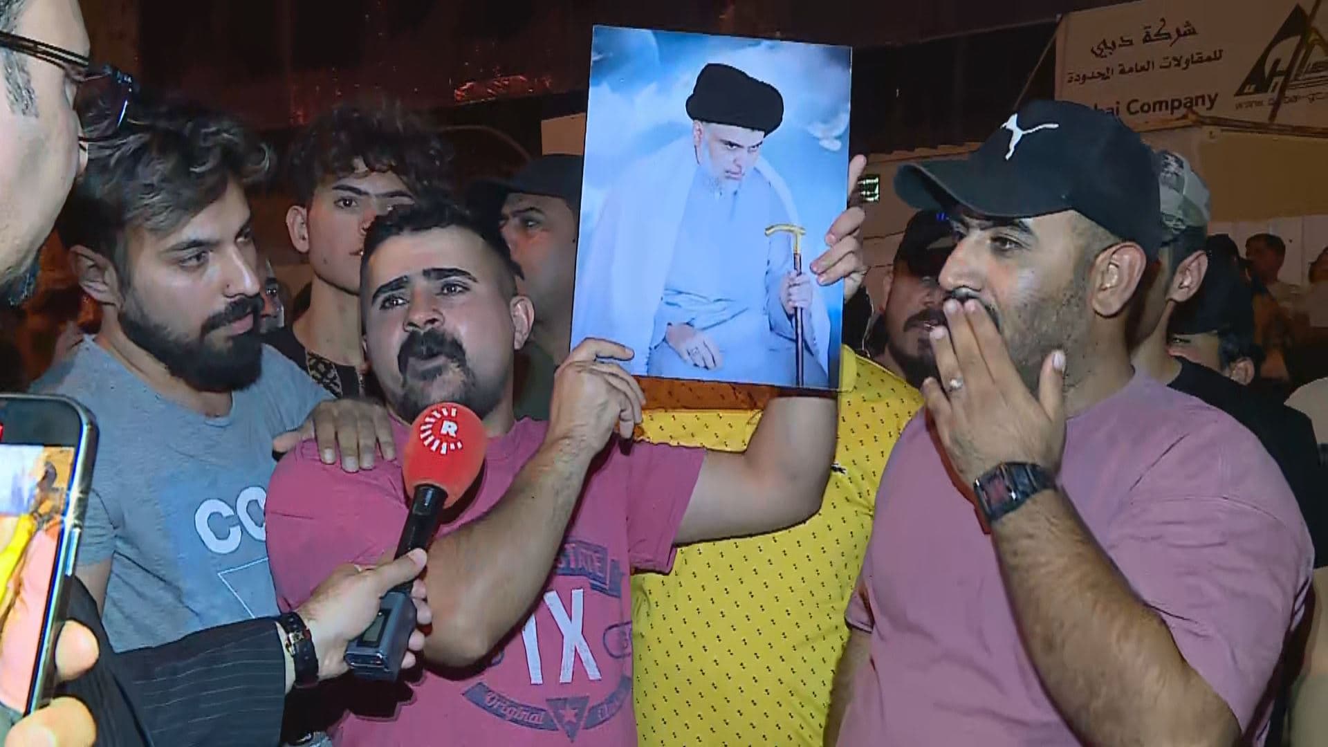 Protesters speak to Rudaw in Baghdad on July 29, 2022. Photo: Rudaw