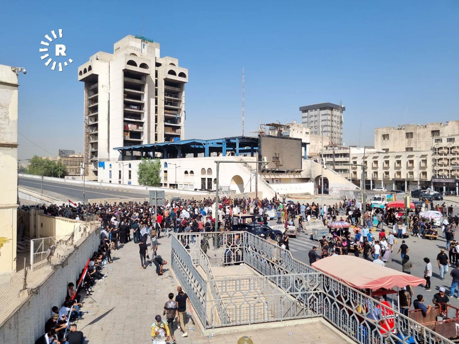 Protesters in Baghdad on July 30, 2022. Photo: Rudaw