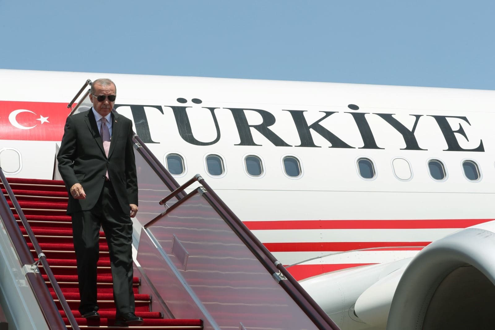 Turkish President Recep Tayyip Erdogan returns from a visit to Sochi on August 6, 2022. Photo: Turkish presidency 