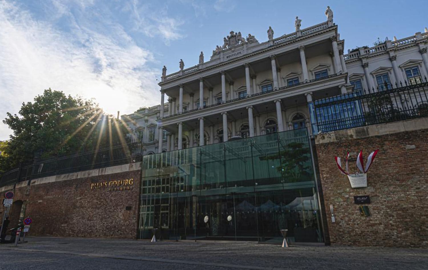 The Palais Coburg hotel where closed-door nuclear talks take place in the Austrian capital of Vienna on August 5, 2022. Photo: Florian Schroetter/AP