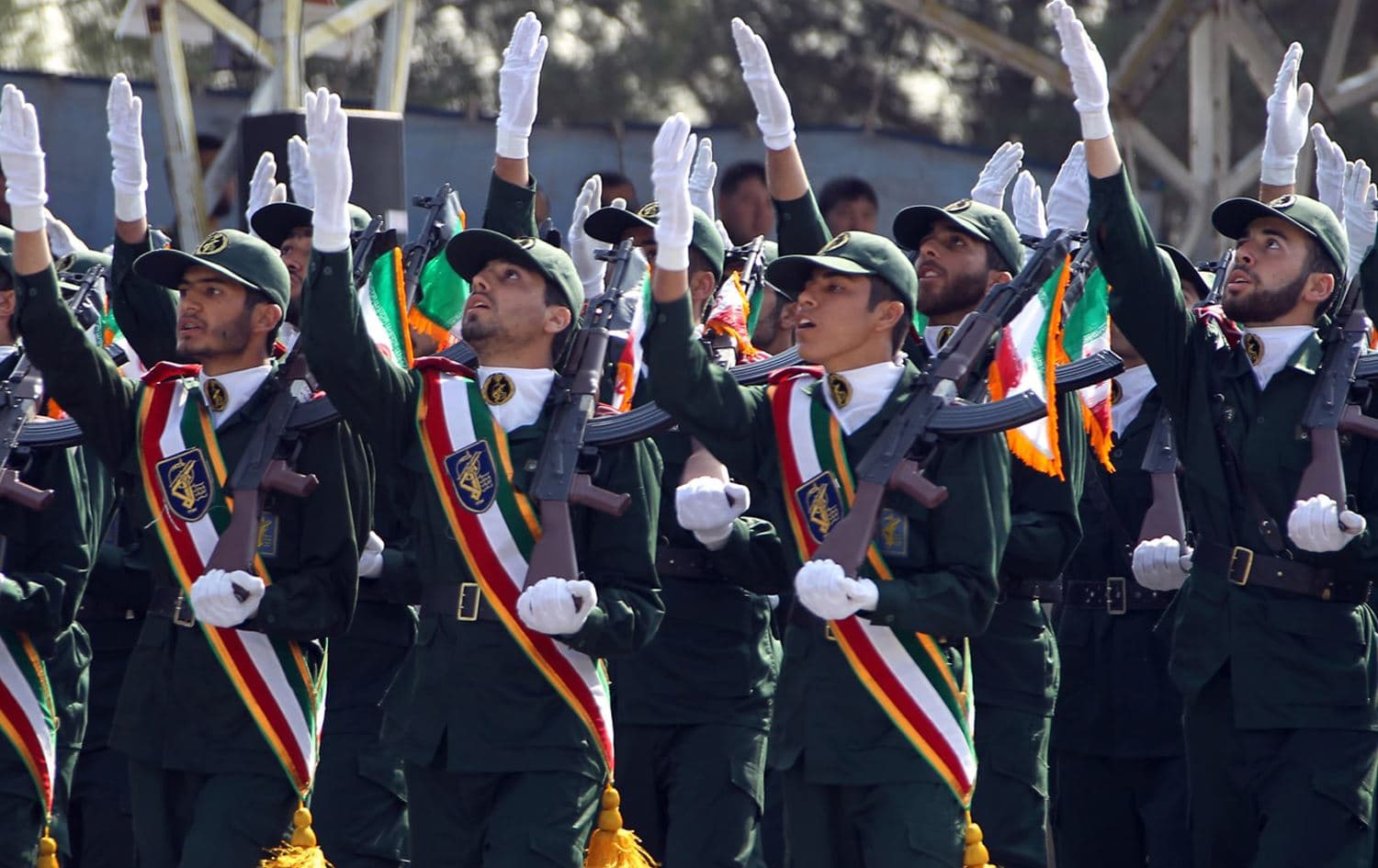 A military parade of Iran's Revolutionary Guard Corps (IRGC). Photo: Atta Kenare/AFP