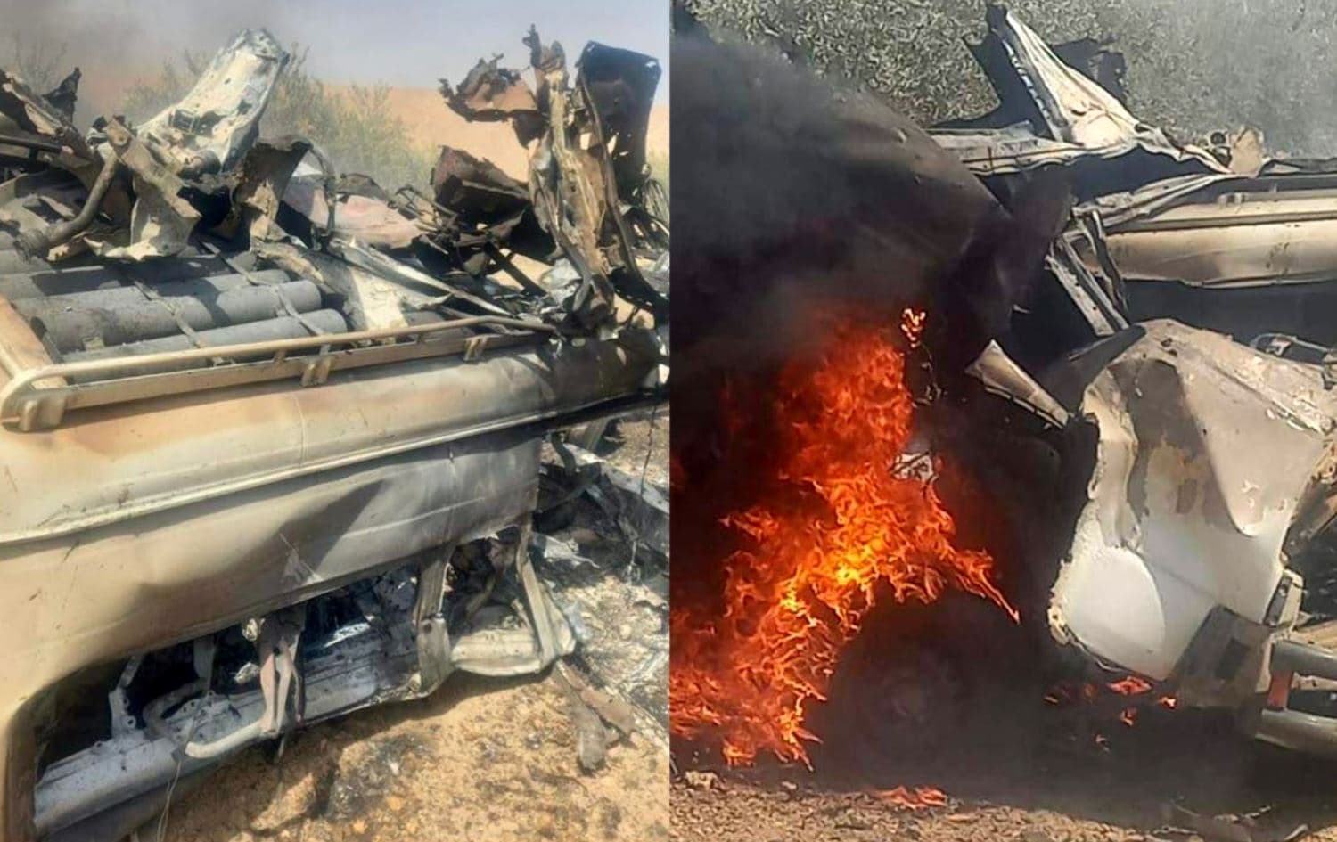 ئەو ئۆتۆمبێلەی وەکو سەکۆ بۆ هاویشتنی مووشەکەکان بەکارهێندراوە. وێنە: دژە تیرۆری کوردستان