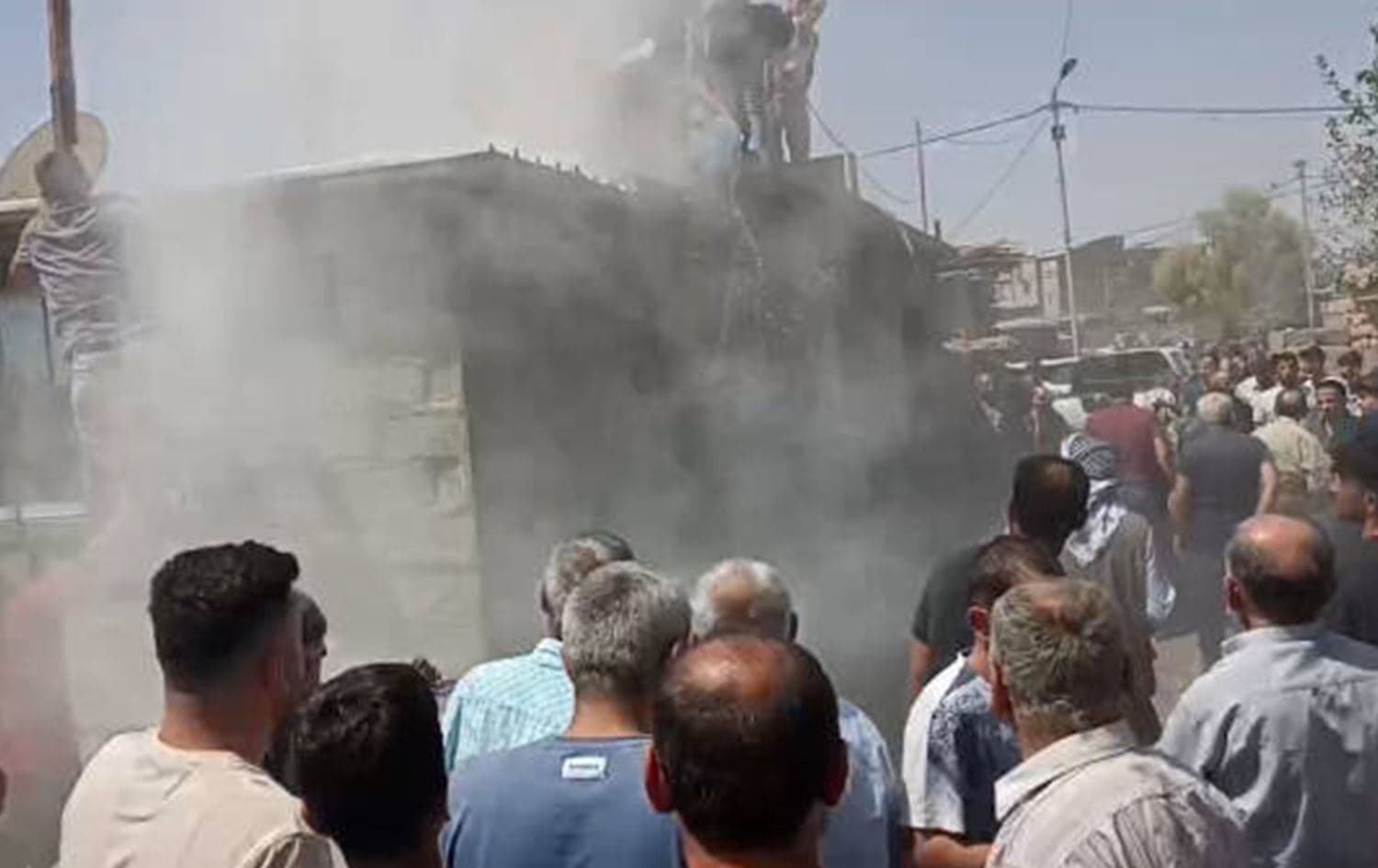 Aftermath of the suspected Turkish drone attack that killed one civilian on August 29, 2022. Photo: ANF