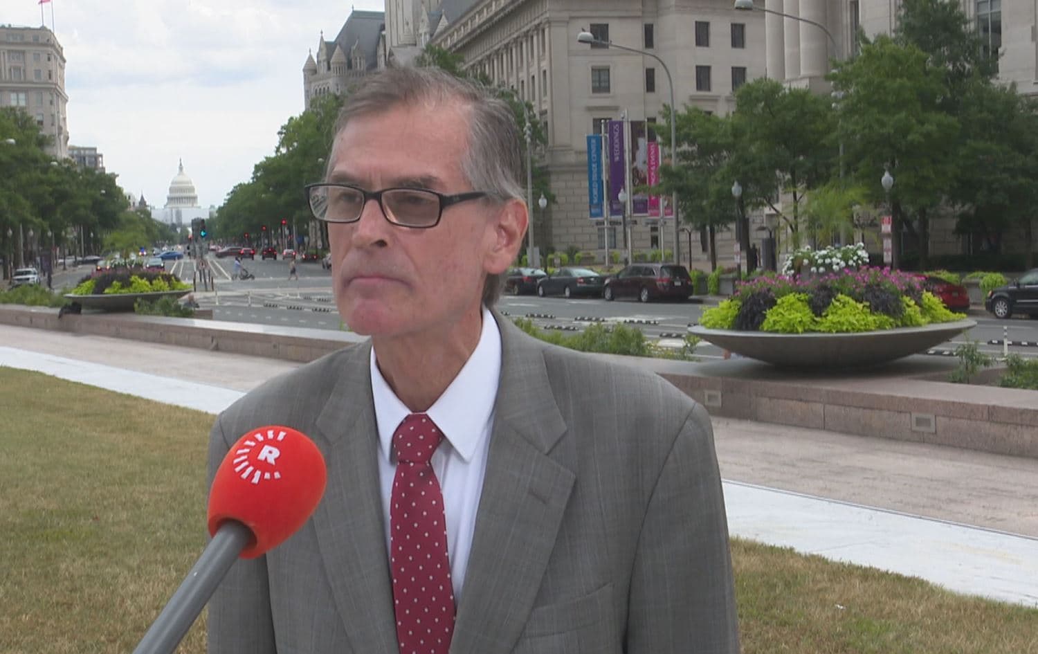 Former US Public Diplomacy Officer Vincent Campos speaking to Rudaw on September 8, 2022. Photo: Screenshot/Rudaw