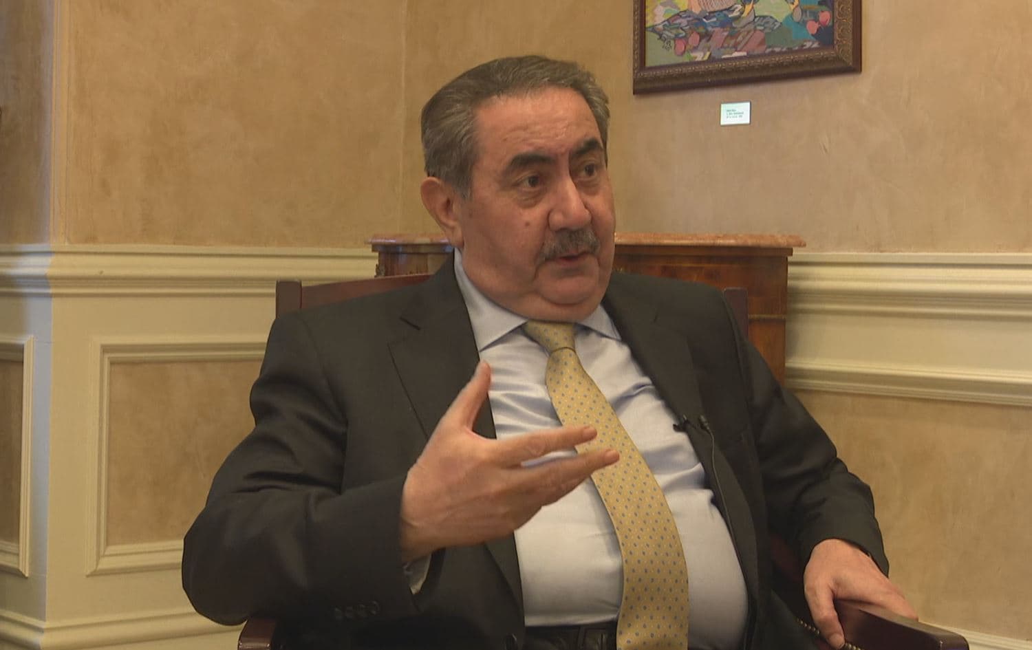 Hoshyar Zebari, Iraq’s former foreign minister and senior politburo member of the Kurdistan Democratic Party (KDP), speaking to Rudaw in Washington D.C. on September 29, 2022. Photo: Screenshot/Rudaw