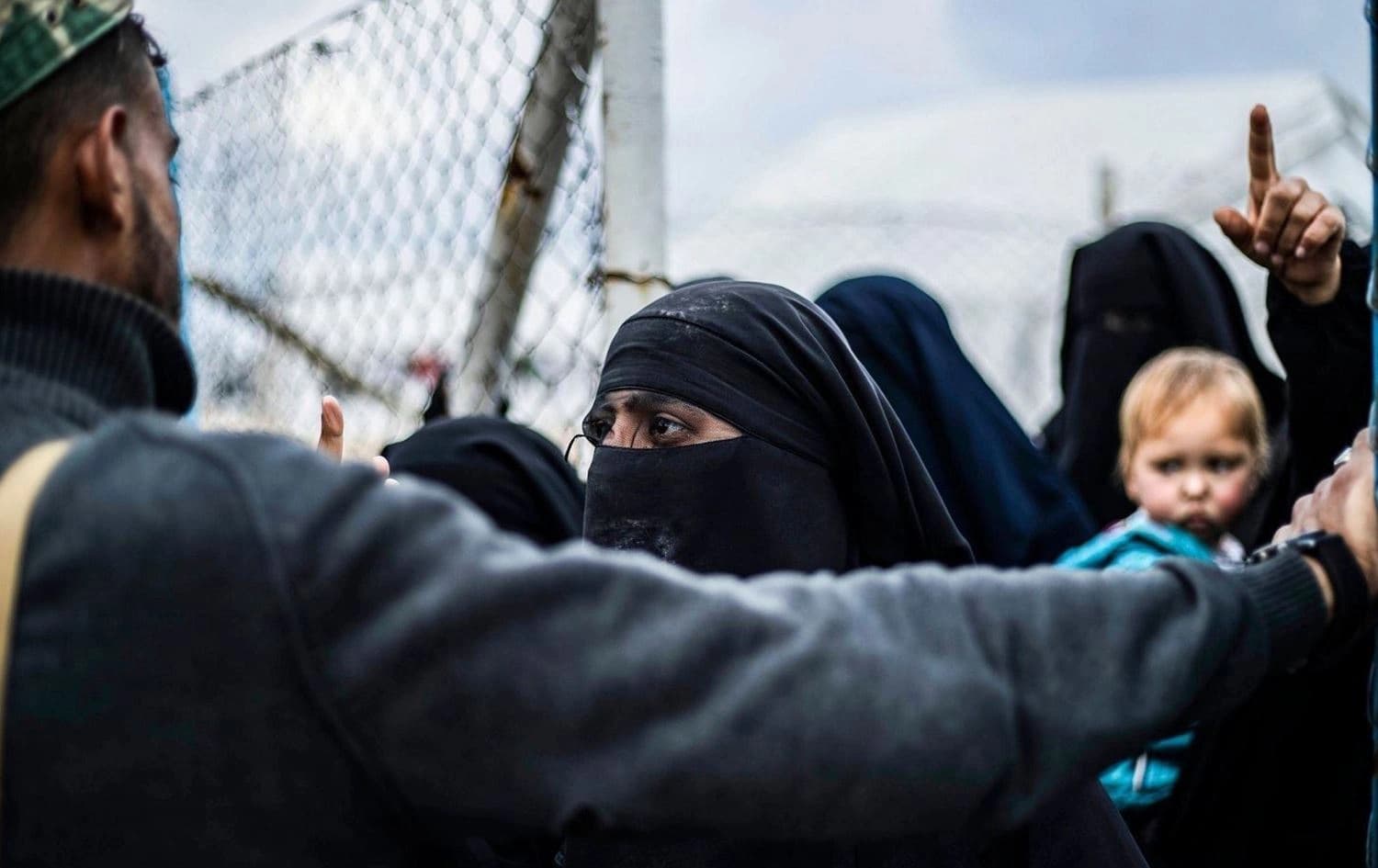 Residents of al-Hol camp in northeast Syria. Photo: Delil Souleiman/AFP