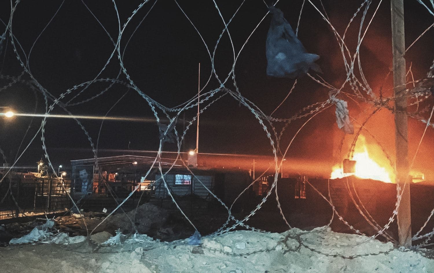Aftermath of an unidentified attack targeting fuel tankers along the Syrian-Iraq border on November 8, 2022. Photo: IRGC-linked Telegram channels