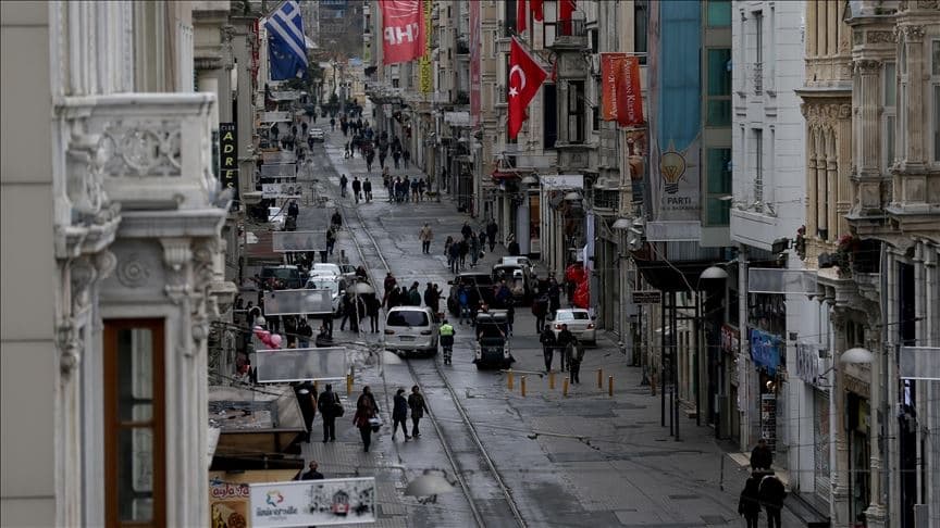 Istiklal Avenue in Istanbul after the November 13, 2022 explosion. Photo: file/AA