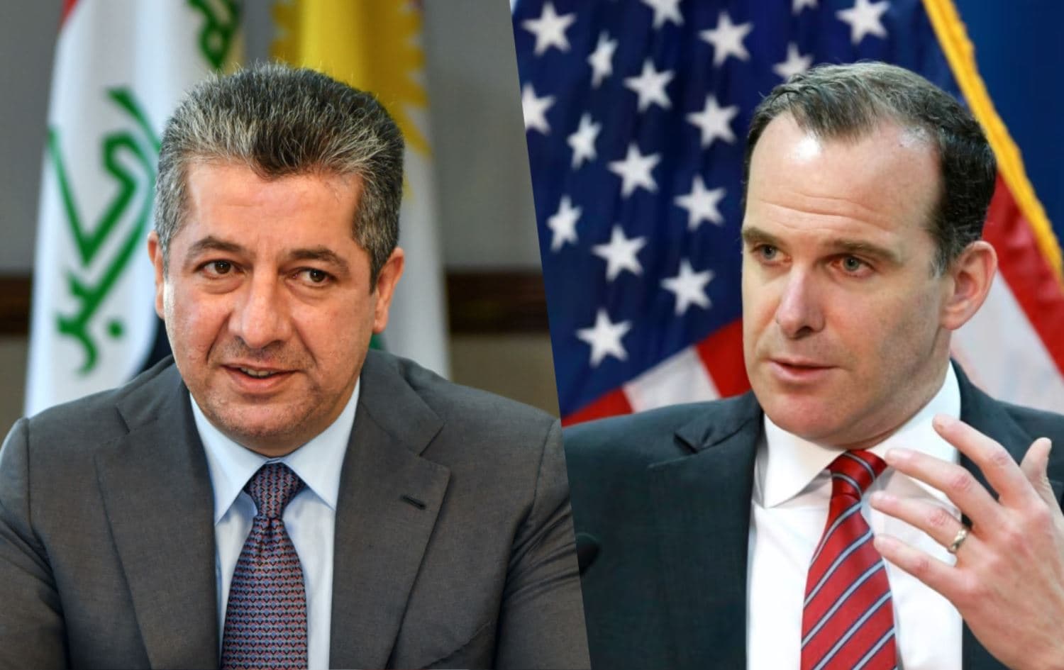 Başbakan Mesrur Barzani ile Brett McGurk