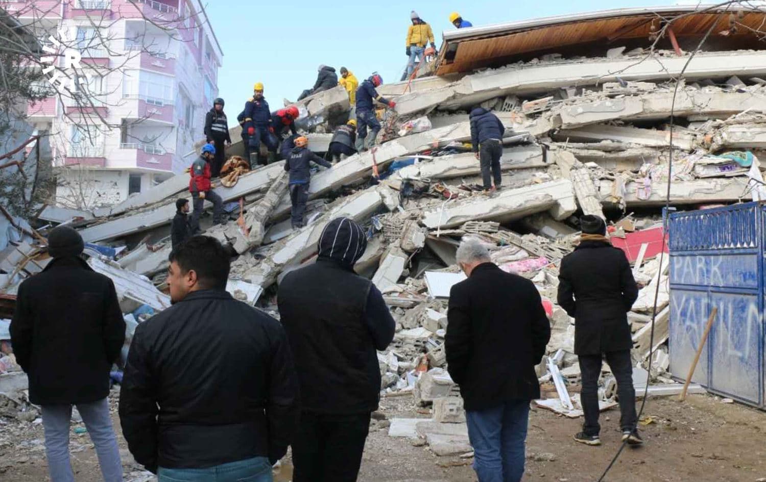 Aftermath of the twin earthquakes in Turkey’s Kurdish city of Adiyaman (Samsur) on February 8, 2023. Photo: Murat Bulut/Rudaw