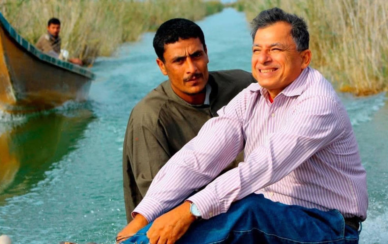 Environmental activist Jassim al-Assadi (right). Photo: Jassim al-Assadi/Facebook
