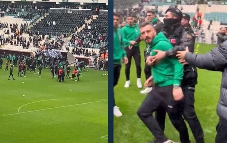 HAT NÛKIRIN - Amedspor: Yarîzanên Bursasporê êrîşî yarîzanên tîma me kirin
