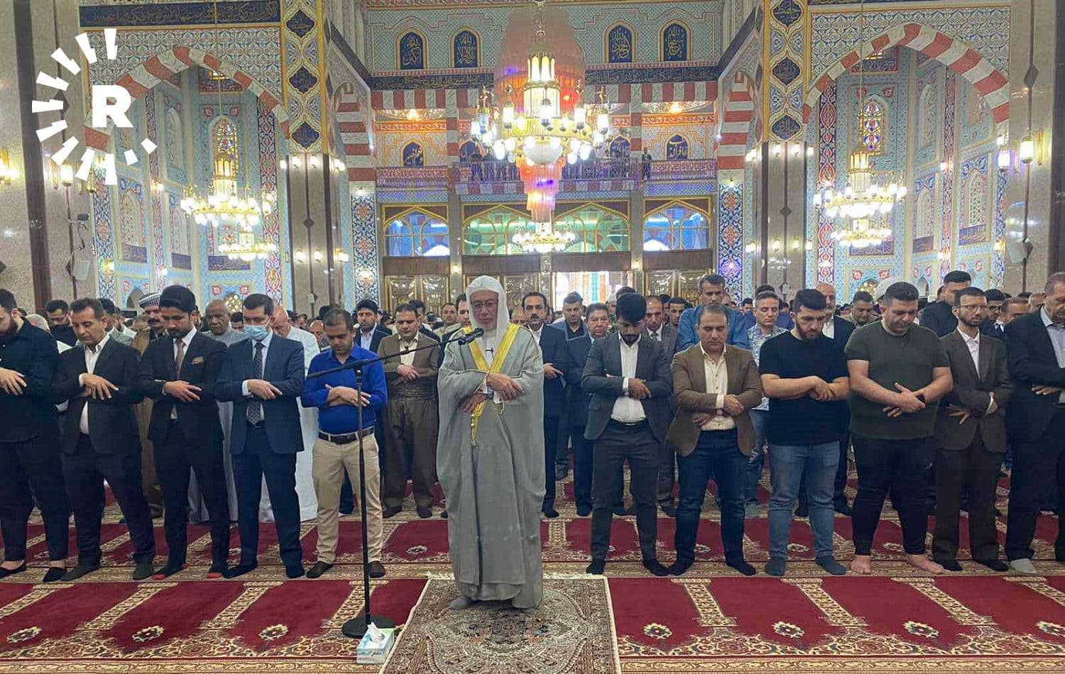 Ramadan prayers at Erbil's Jalil Khayat Mosque. Photo: Ranja Jamal/Rudaw
