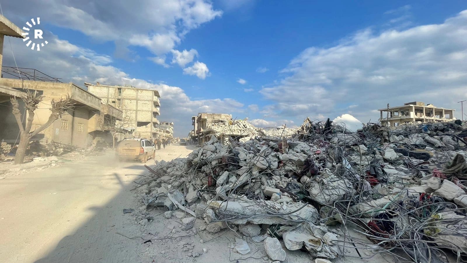 Xirabiya piştî erdheja 6ê Sibata 2023 li navçeya Cindirêsa Efrînê. Wêne: Rûdaw