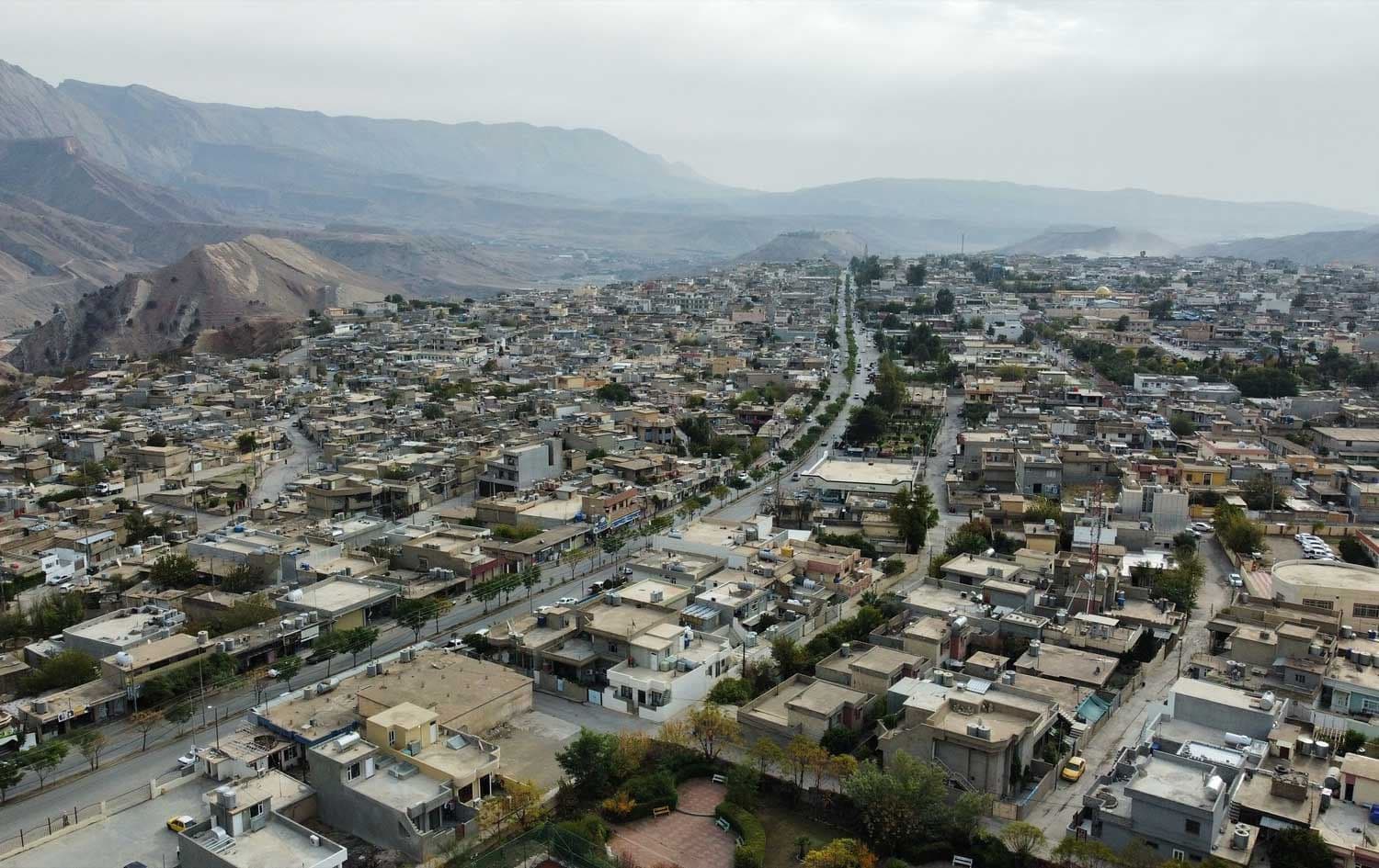 دیمەنێکی گشتیی دەربەندیخان. وێنە: رووداو