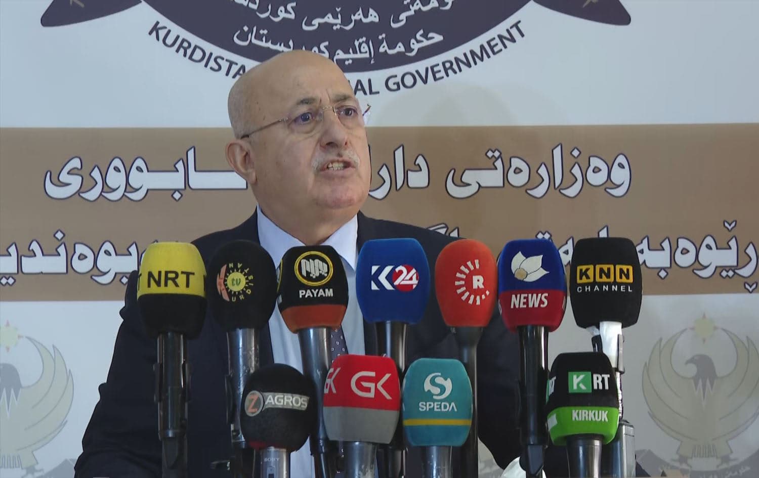 Awat Sheikh Janab, KRG finance minister in Erbil on May 28, 2023. Photo: Rudaw