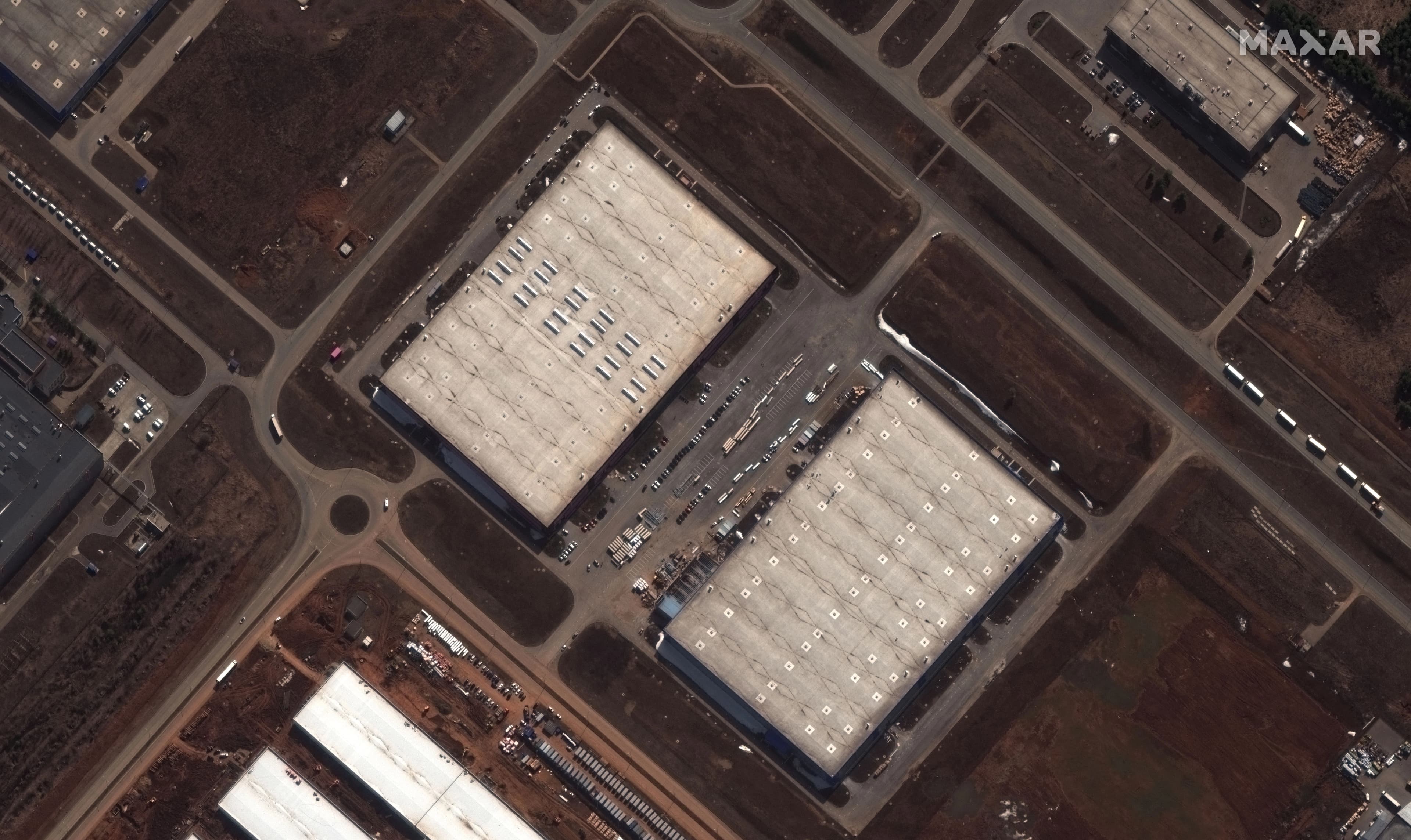 This image, provided by MAXAR and released by The White House, allegedly shows an industrial site in Russia where Washington believes Moscow is building a factory to produce UAVs with the help of Tehran. Photo: via AFP