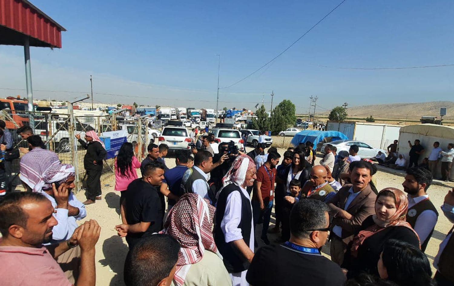 Yazidi families returning to their homes in Shingal on June 13, 2023. Photo: Joint Crisis Coordination Center (JCC)