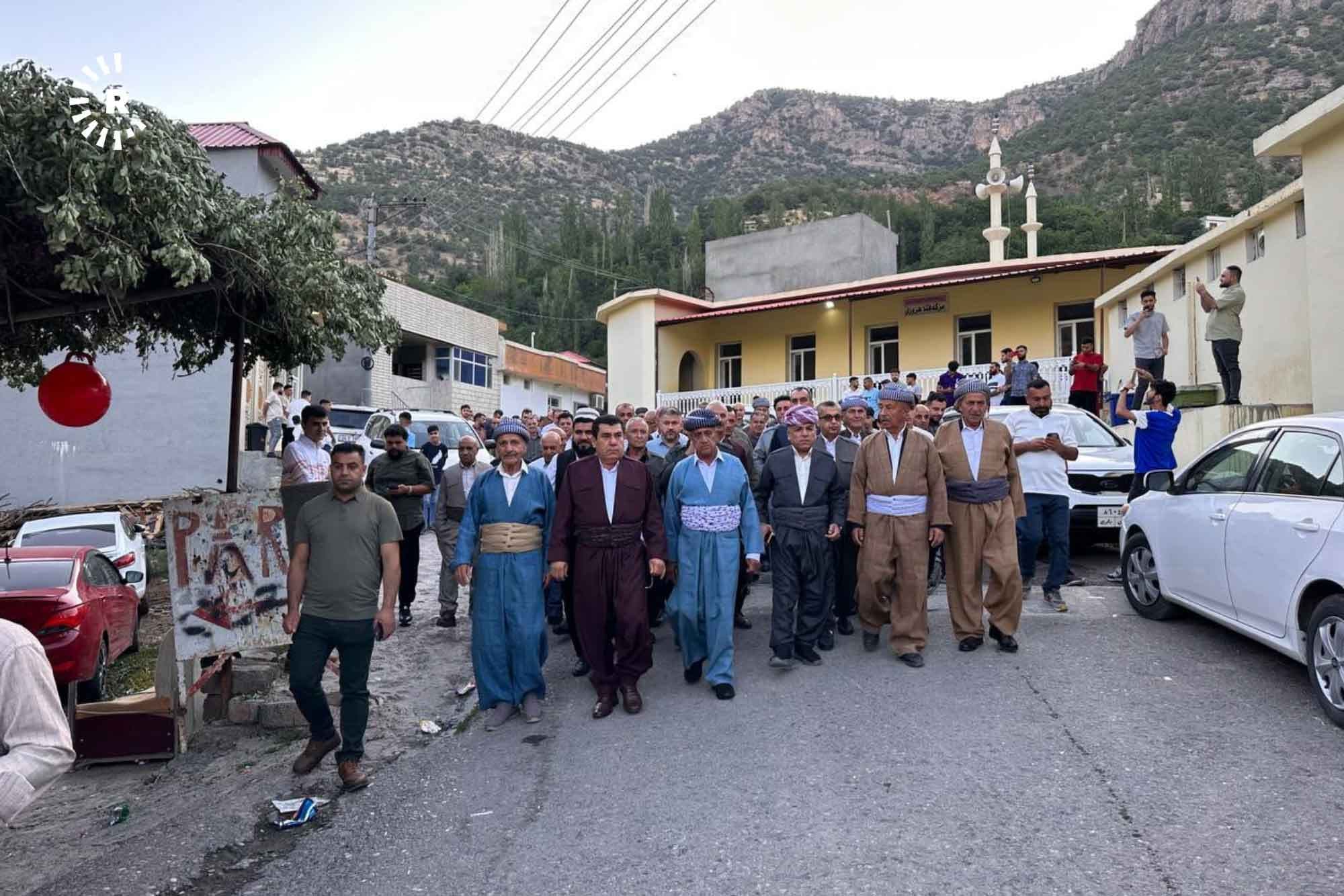 Hirore residents visit homes together to exchange Eid greetings on June 28, 2023. Photo: summitted 