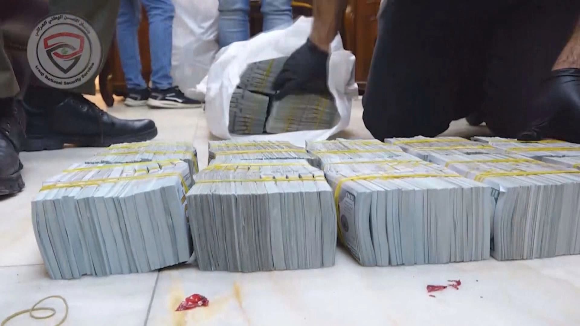 Millions of dollars were confiscated in Iraqi security forces' operation against currency smugglers. Photo: handout 