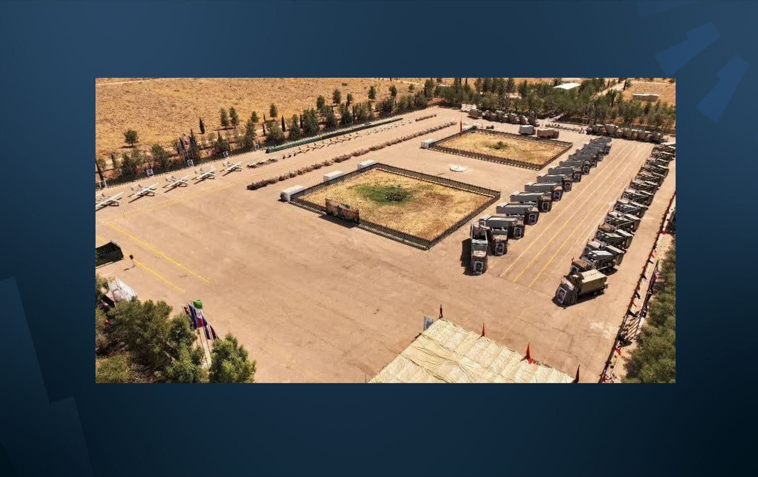 Missile systems are displayed during a ceremony for the IRGC Navy at an undisclosed location in Iran. Photo: Tasnim news agency
