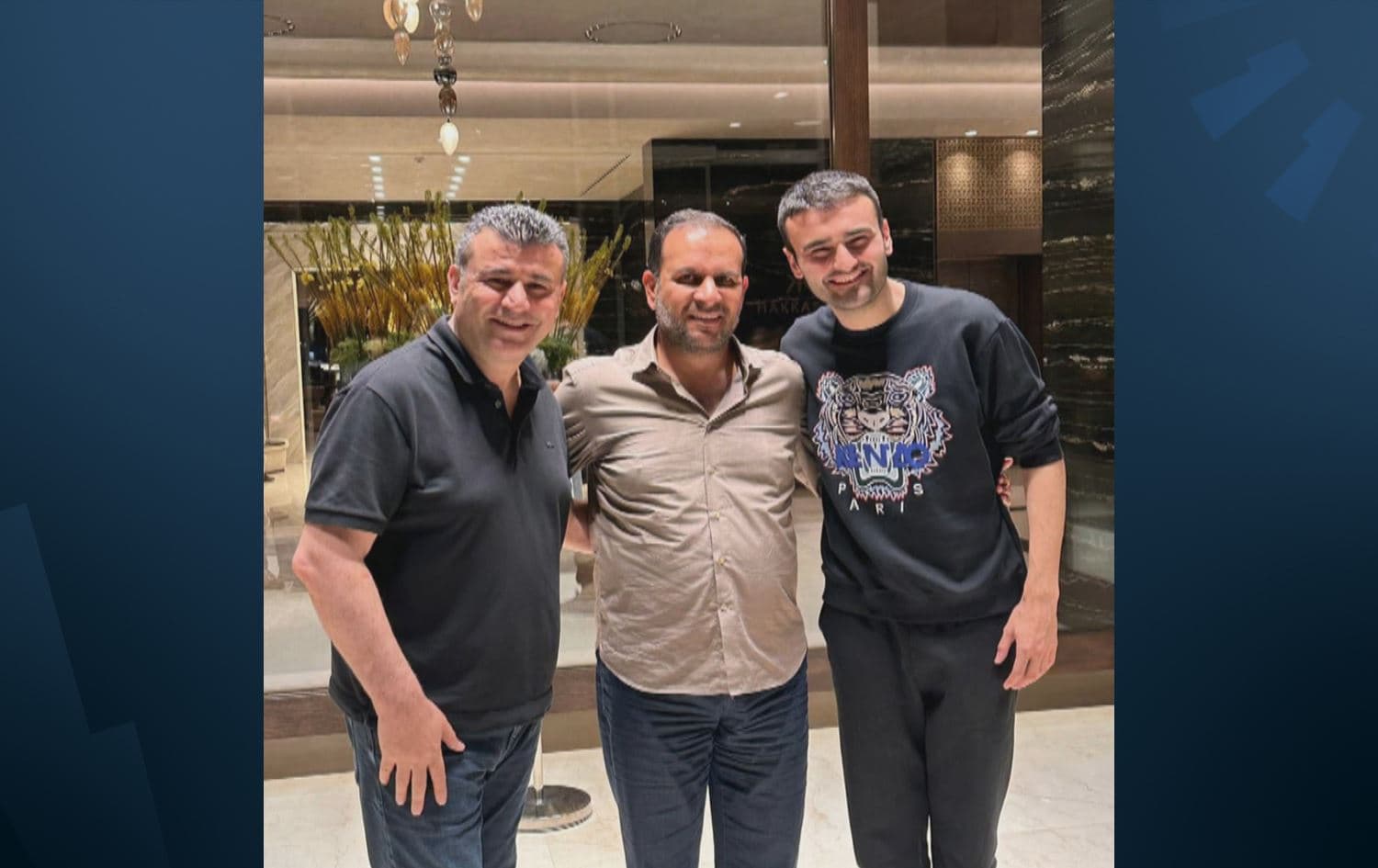 From right: Hassan Ozdemir, Rizgar Hassan Taib, and Burak Ozdemir. Photo: submitted