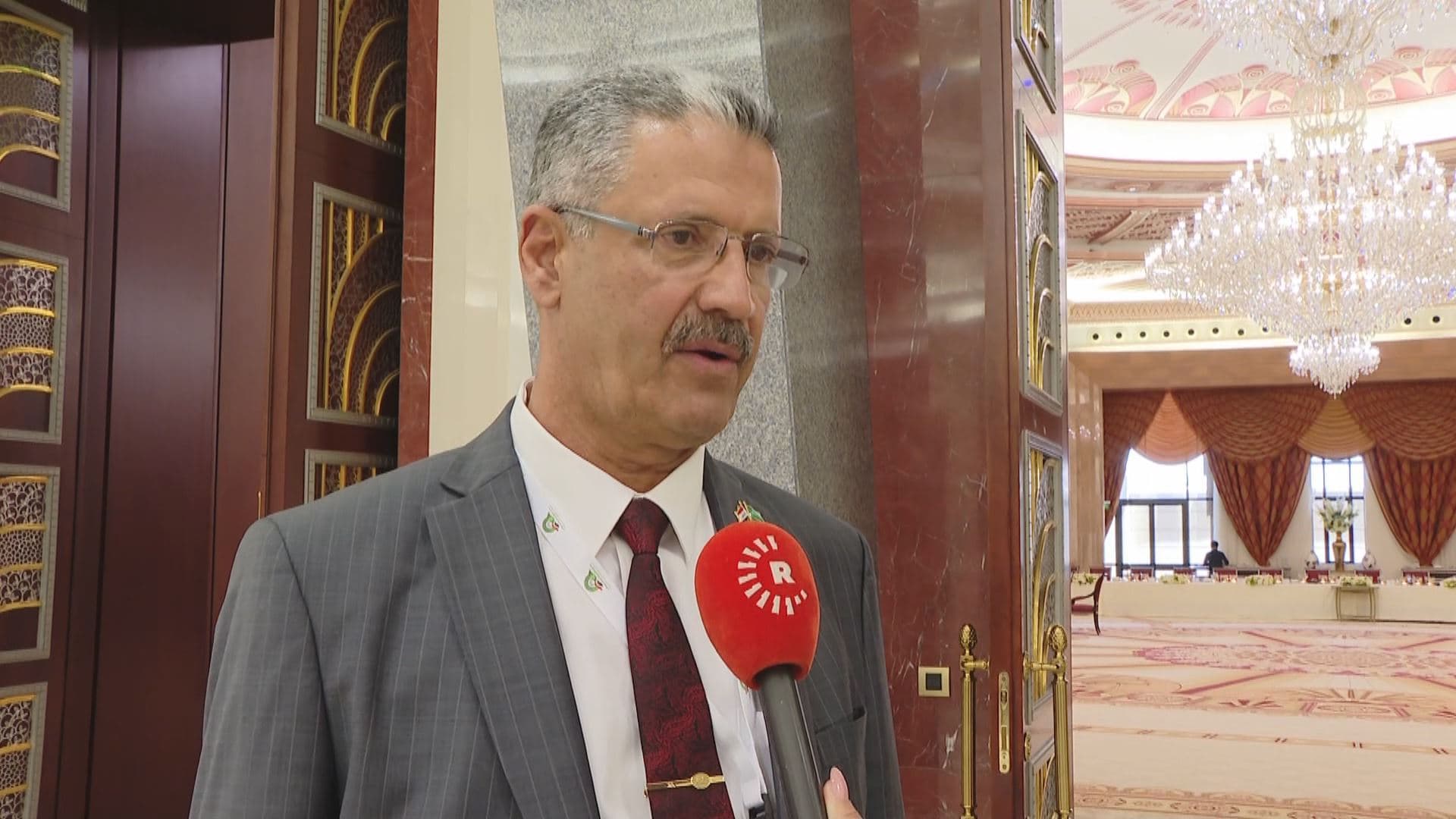 Iraqi Oil Minister Hayyan Abdul Ghani speaking to Rudaw on May 25, 2023. Photo: Rudaw 