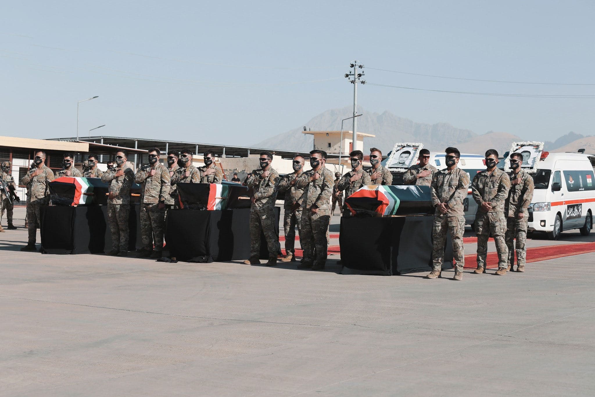 The funeral ceremony of three CTG members killed in Arbat attack on September 18, 2023. Date: September 19, 2023. Photo: CTG