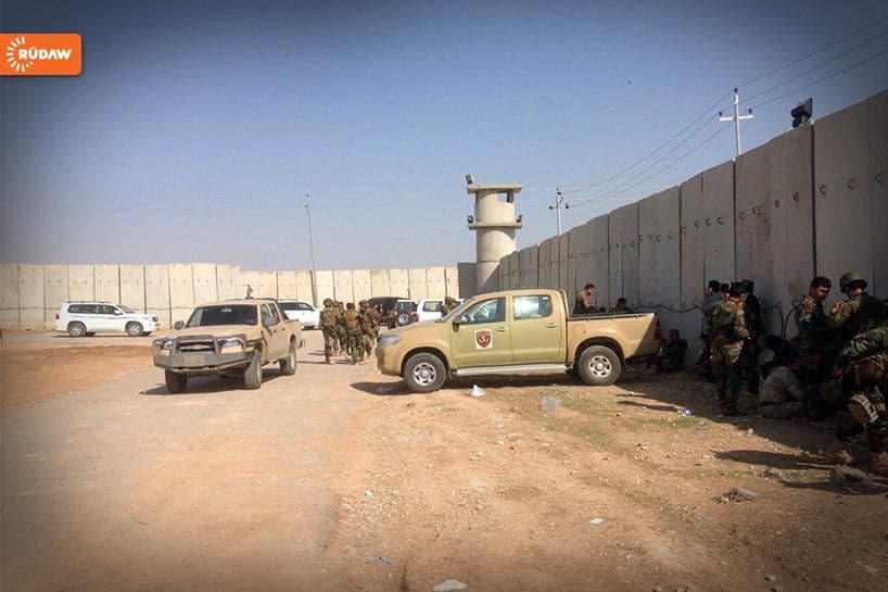 Peshmerga preparing to deploy to Syria. 