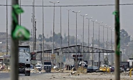 AFP file photo of an ISIS-controlled checkpoint in Mosul, where the US says life for residents has deteriorated under the militants’ rule.  