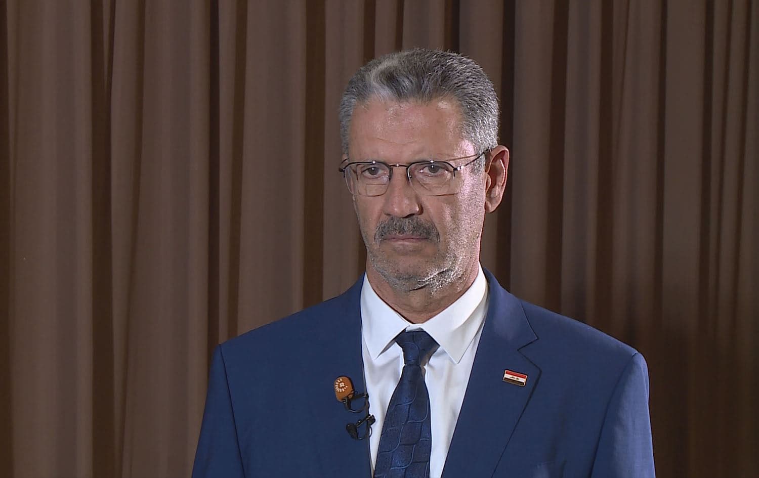Iraqi Oil Minister Hayyan Abdul-Ghani speaking to Rudaw on November 13, 2023. Photo: Rudaw