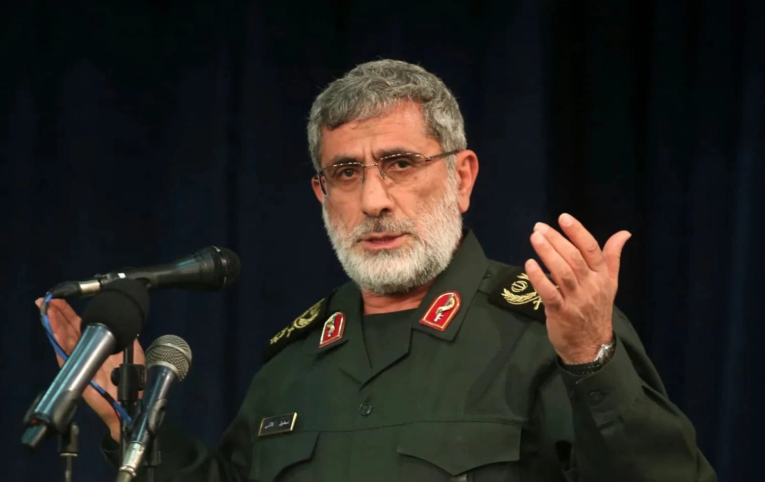  ئیسماعیل قائانی، فەرماندەی فەیلەقی قودسی سوپای پاسدارانی ئێران.