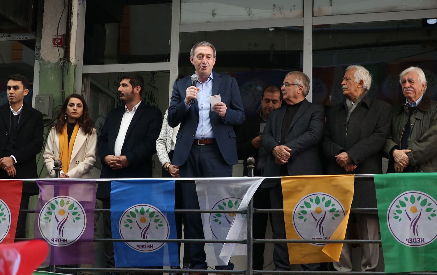 Tuncer Bakirhan li Colemêrgê axivî/Wêne: AA