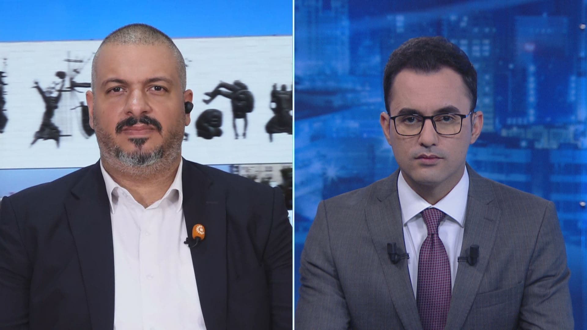 IHEC's Al-Hassan Qabas (left) speaking to Rudaw on December 7, 2023. Photo: Rudaw
