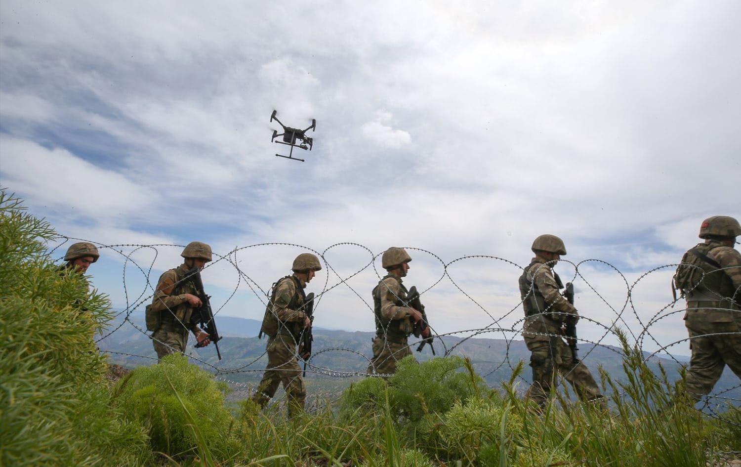Turkish soldiers participating in an anti-PKK operation in Hakkari province, near the border with the Kurdistan Region on May 28, 2018. Photo: Anadolu Agency 