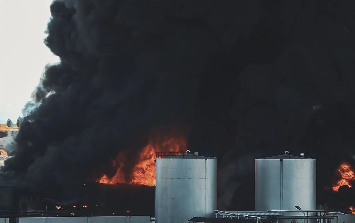 A fire incident in Sulaimani province. Photo: Rudaw/fire